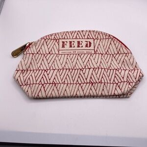 NEW FEED x Clarins Red Coin Zippered Purse